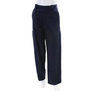AMI Alexandre Mattiussi Womens High Waisted Pants Navy Blue Size M